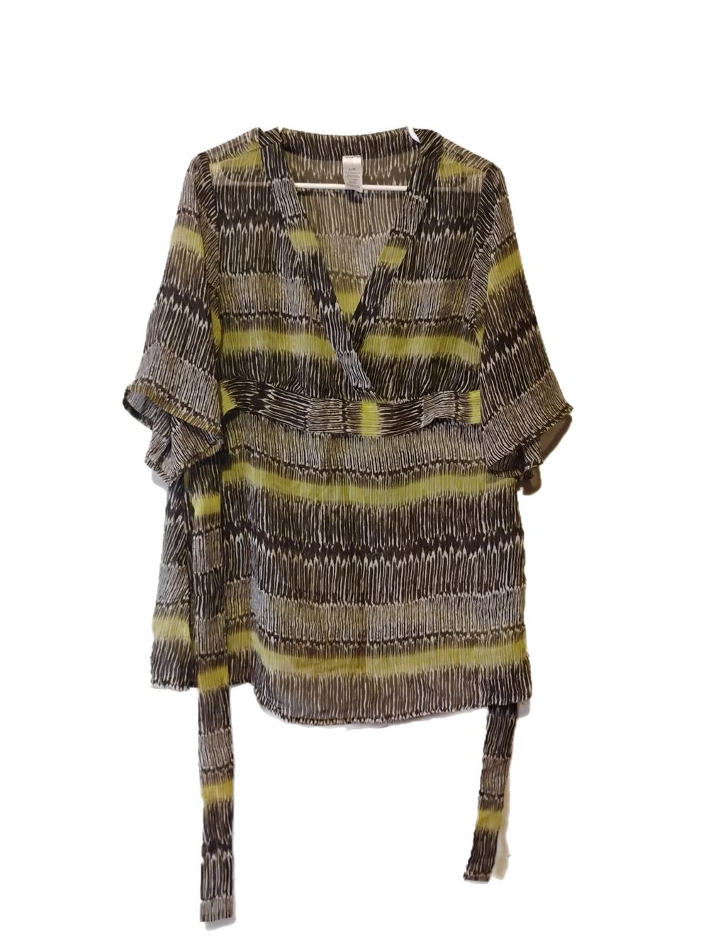 Women's Green/Brown Shirt Size Large